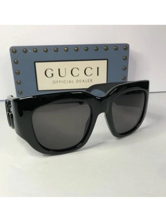 New 100% Authentic Gucci Grey Square Ladies Sunglasses GG1545S 001 main image 5